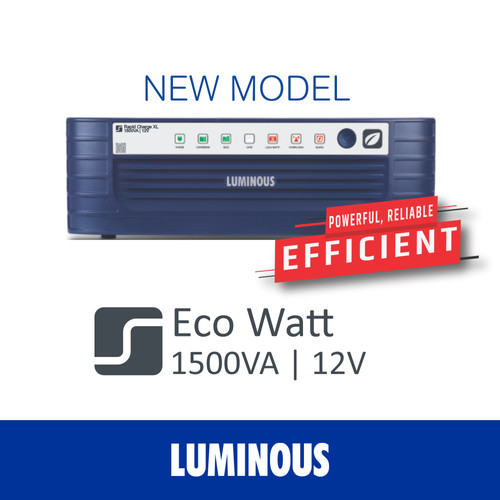 [EZR.3000041] LUMINOUS Inverter Eco watt Rapid Charge Xl 1500va/12v