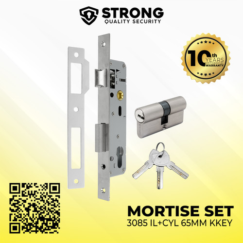 Body kunci Besar Mortise Lock 1 Set MTS IL 3085+DC65MM KK SN