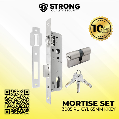 Body kunci Pelor Besar Mortise Lock 1 Set MTS RL 3085+DC65MM KK SN