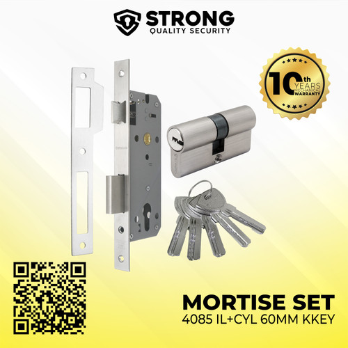 Body kunci Besar Mortise Lock 1 Set MTS IL 4085+DC 60 MM KKEY SN