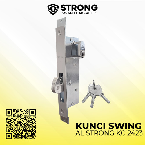 Kunci Pintu Swing/Sliding Aluminium Strong  KC 2423 (Kunci Kait Kecil)