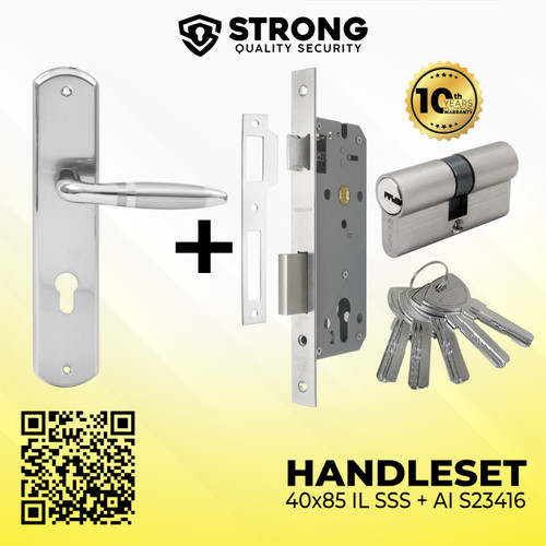 Handle pintu rumah 1 set kunci / Handle set STRONG lengkap LHP AI S23416