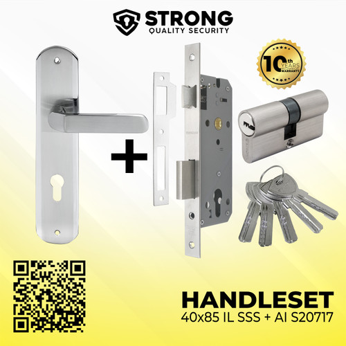 Handle pintu set kunci / Handle set STRONG lengkap LHP AI S20717