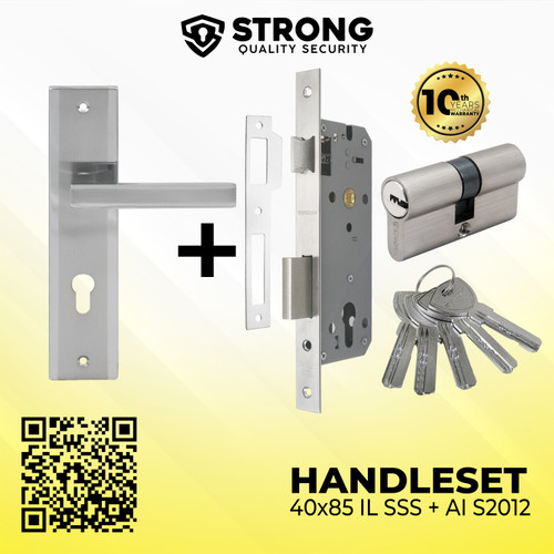 Handle pintu set kunci / Handle set STRONG lengkap LHP AI S2012