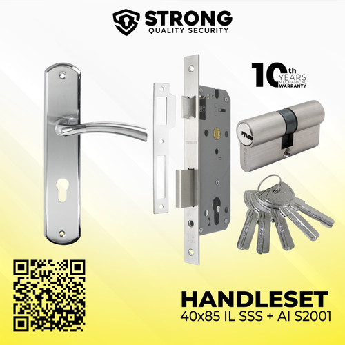 Handle pintu set kunci / Handle set STRONG lengkap LHP AI S2001