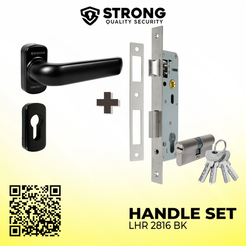 Handle pintu aluminium Strong LHR 2816 Handle pintu 1 SET