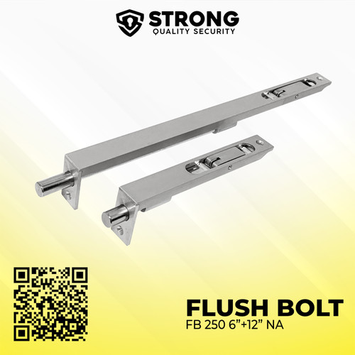Grendel Tanam Strong / penahan pintu FLUSH BOLT STRONG FB 250  6inc+12inc NA