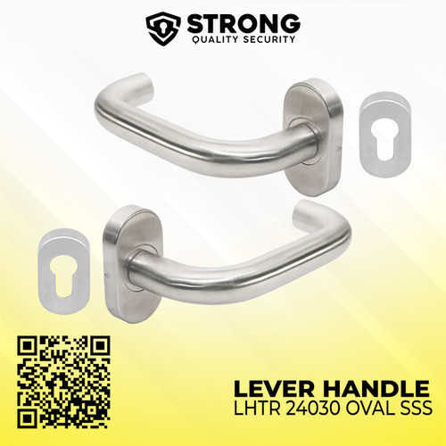Handle Pintu aluminium Gagang Pintu Strong LHTR 24030 OVAL SSS