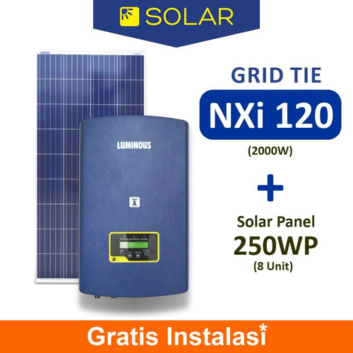 [EZR.3000046] PROMO PAKET SOLAR GRID TIE / ON GRID INVERTER NXI 120 (2000W) LUMINOUS