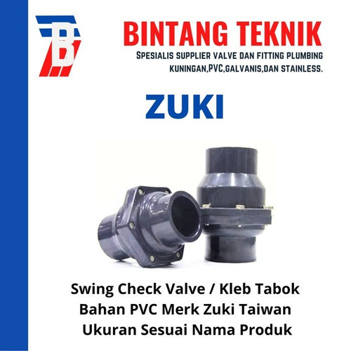 [EZR.2700053] Check Valve Tabok PVC 6" inch Zuki Taiwan