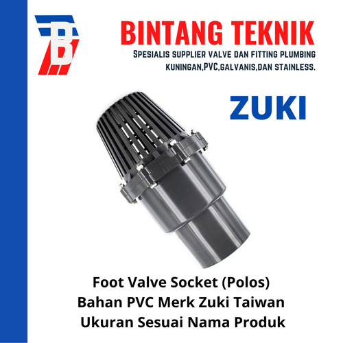 [EZR.2700058] Foot Valve PVC 6" inch Zuki Taiwan