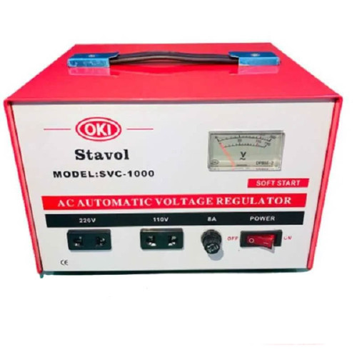 [EZO.1000101] Oki Stavol SVC-1000 Stabilizer Listrik 1000W Ori Baru SVC1000 1000VA