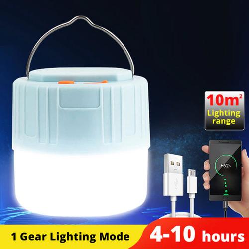 [EZO.1000181] Lampu LED Emergency 5W Senter Camping Micro USB Rechargeable Putih