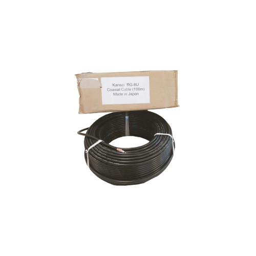[EZO.1000183] 1 Roll Kansai Kabel Coaxial RG8 Serabut Tembaga Cable 100M SSB Antena