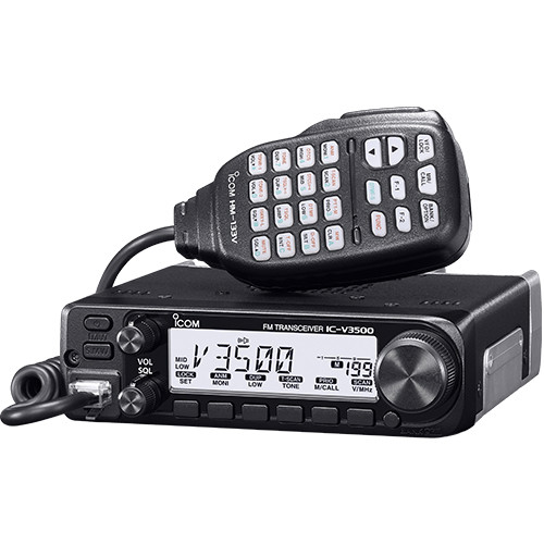 [EZO.1000235] Icom IC-V3500 VHF 65W FM Mobile Transceiver Ori Baru Radio Rig ICV3500
