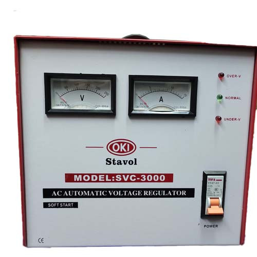 [EZO.1000243] Oki SVC-3000 Stabilizer 3000VA Motor 3000W VA Regulator Listrik 3000 W