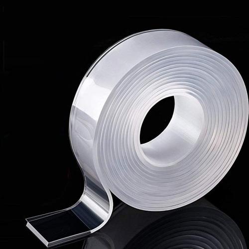 [EZO.1000279] Double Tape Waterproof 300x3cm x2mm Perekat Washable Stiker Transparan