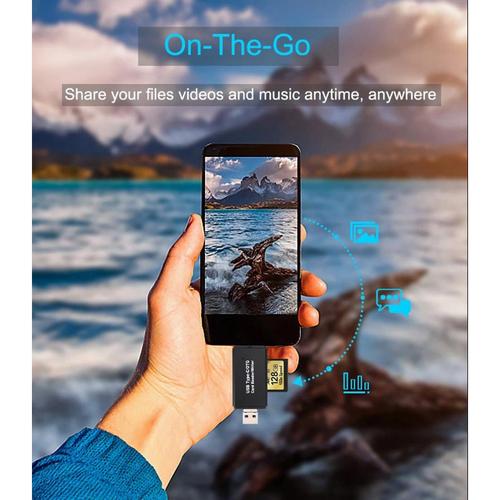 [EZO.1000280] SD Card Reader OTG USB Type C A Micro USB Memory 3 in 1 Read Writer