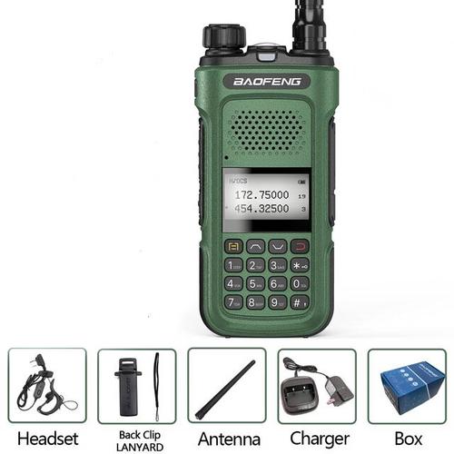 [EZO.1000287] Baofeng UV-10 HT Dual Band Hijau Ori Baru Type C Garansi Dualband UV10