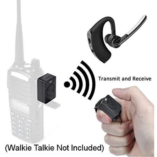 [EZO.1000291] Handsfree Bluetooth HT Cina Baofeng Pofung WLN Earmic PTT Earpiece