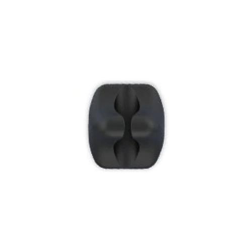 [EZO.1000332] Klip Kabel Organizer Jepit Cable Clip Karet Hitam Silicone Holder