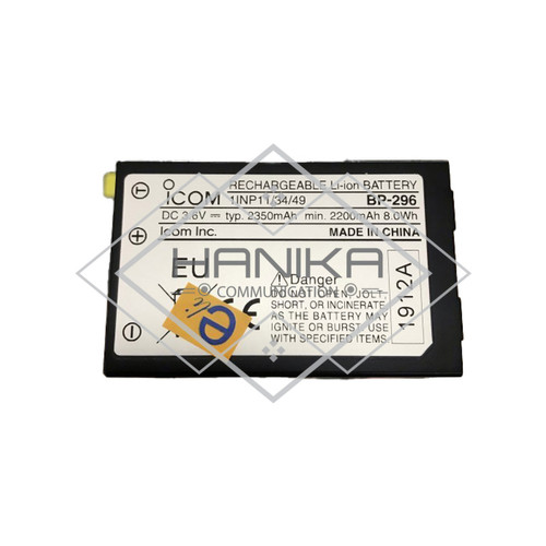 [EZO.1000338] Icom BP-296 Battery IC-M37 Ori Baru Baterai HT Marine ICM37 BP296