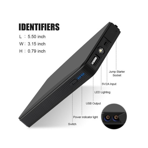 [EZO.1000407] Powerbank 10000mAh bs Jumper Mobil Senter Jump Starter Power Bank USB