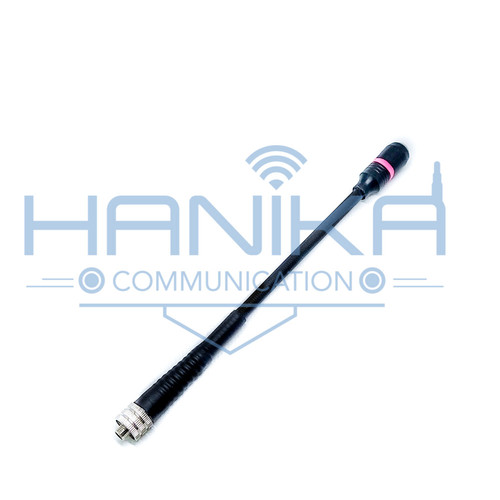 [EZO.1000431] FP175 Antena Per LED Hijau Dualband SMA F 21.5cm Baofeng Pofung Lentur