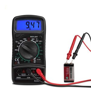 [EZO.1000534] XL830L Tester LCD Mini Digital Hitam Multimeter Tegangan AC DC Voltage