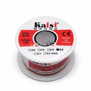 [EZO.1000576] Kaisi Hengwe Kawat Timah Solder 0.4mm Alloy Sn60 Flux 1.2 Gulung