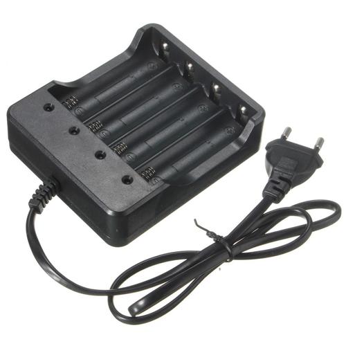 [EZO.1000651] Charger Baterai 18650 4 Slot Charging Cajer Battery Casan Batre SM