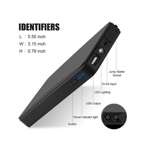 [EZO.1000698] Powerbank 10000mAh Jumper Mobil Senter Jump Starter Power Bank USB