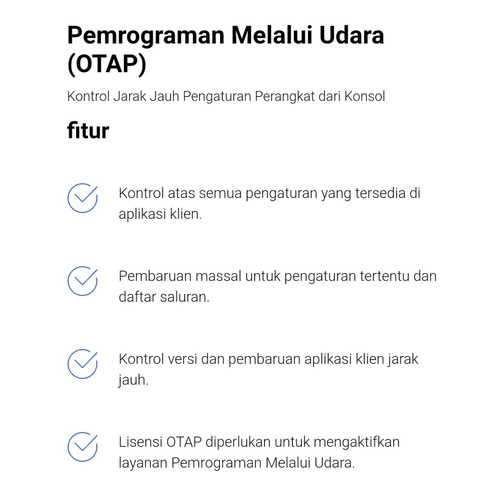 [EZO.1000719] Lisensi OTAP WalkieFleet 1 Server Pengaturan HT POC Jarak Jauh License