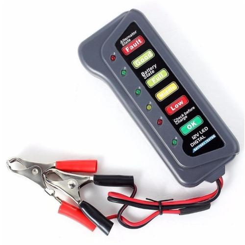 [EZO.1000735] Tester Baterai LED Digital 12V Battery Test Alat Cek Arus Dinamo Aki