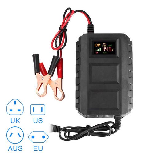 [EZO.1000790] Charger Aki 20A 12V Mobil Motor LCD Smart Casan Cas Accu Basah Kering
