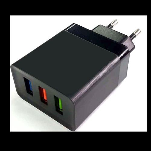 [EZO.1000825] Adaptor Charger USB 3 Port 2.4A Adapter Cajer Kepala Casan