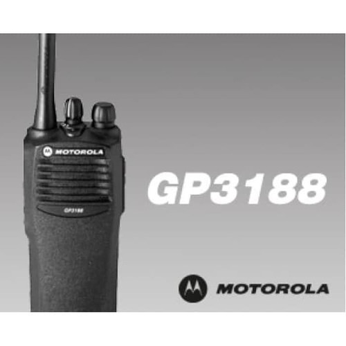 [EZO.1000832] Motorola GP3188 UHF 400-438 HT Analog Ori Baru Stok Lama GP-3188 Radio