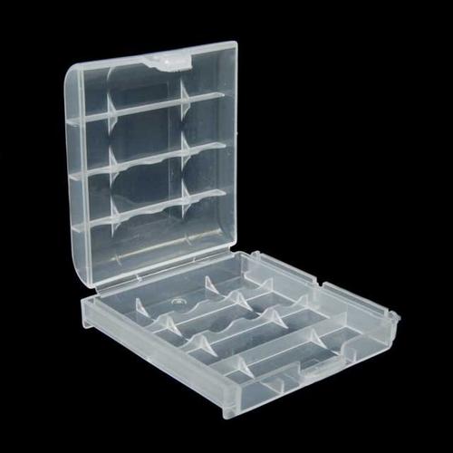 [EZO.1000845] Case Baterai 4 AA AAA Tempat Kotak Box Battery Batre Casing Transparan