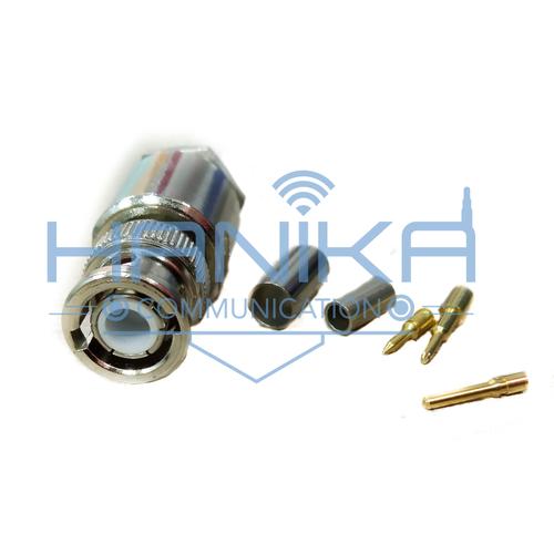 [EZO.1000856] Konektor BNC Male to RG8 Connector Adapter Sambungan Kabel Cewek
