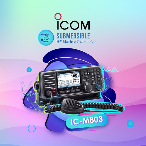 [EZO.1000864] Icom IC-M803 SSB DSC HF 150W Garansi Radio Rig Marine ICM803 M803