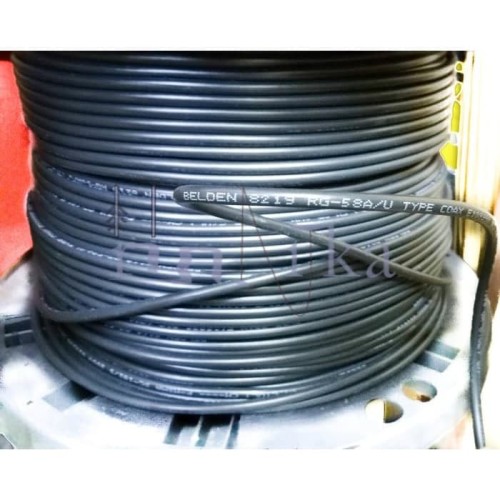 [EZO.1000909] Roll Belden 8219 USA Kabel Koaksial RG-58 Coaxial RG58 Tembaga Serabut
