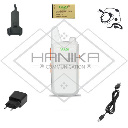[EZO.1000930] WLN KD-C1 HT UHF Putih Garansi free Handsfree Handie Talkie WLAN KDC1