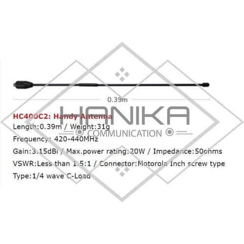 [EZO.1000979] Diamond HC400C2 Antena HT Ori CP1300 CP1660 GP328 XiR P3688 Motorola