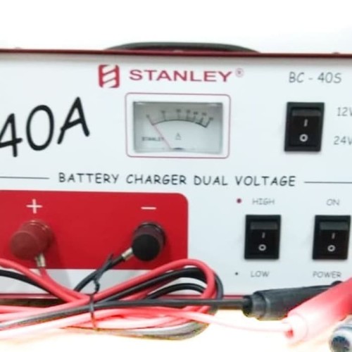 [EZO.1001045] Stanley BC-40S Charger Aki 40A 12V 24V Trafo Cas Batre BC40 Accu BC40S