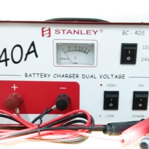 [EZO.1001045] Stanley BC-40S Charger Aki 40A 12V 24V Trafo Cas Batre BC40 Accu BC40S