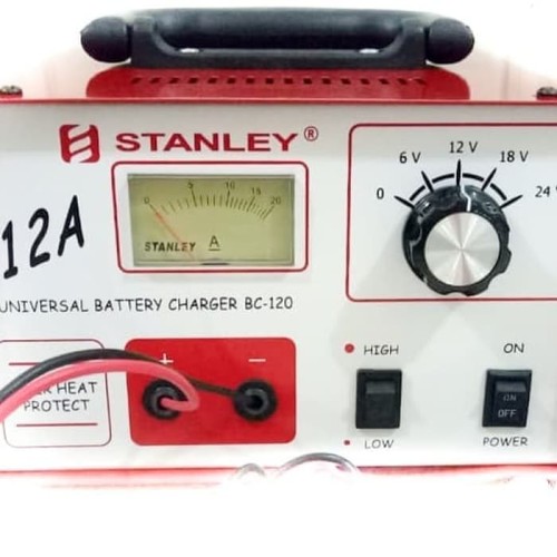 [EZO.1001047] Stanley BC-120 Charger Aki 12A 12-24V Travo Baterai Battery BC120 Accu