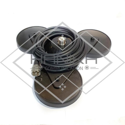 [EZO.1001055] SME TM500 Bracket Magnet Segitiga Antena Ori Radio Rig HT Mobil Breket