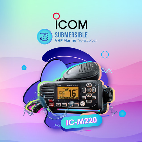 [EZO.1001239] Icom IC-M220 VHF Marine Transceiver Ori Baru Garansi PT Eli Rig ICM220