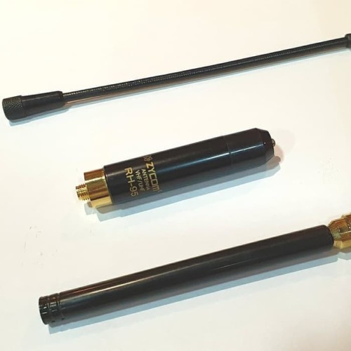[EZO.1001294] Zycom RH-95 Antena HT DuaBand BNC Male 2 Pecut Tarik Teleskopik RH95