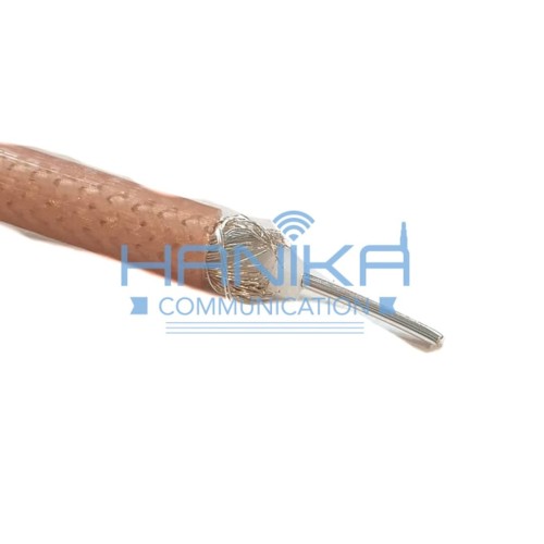 [EZO.1001311] RG-142 Kabel Teflon Perak Asli Inner Tunggal Double Shielding RG142